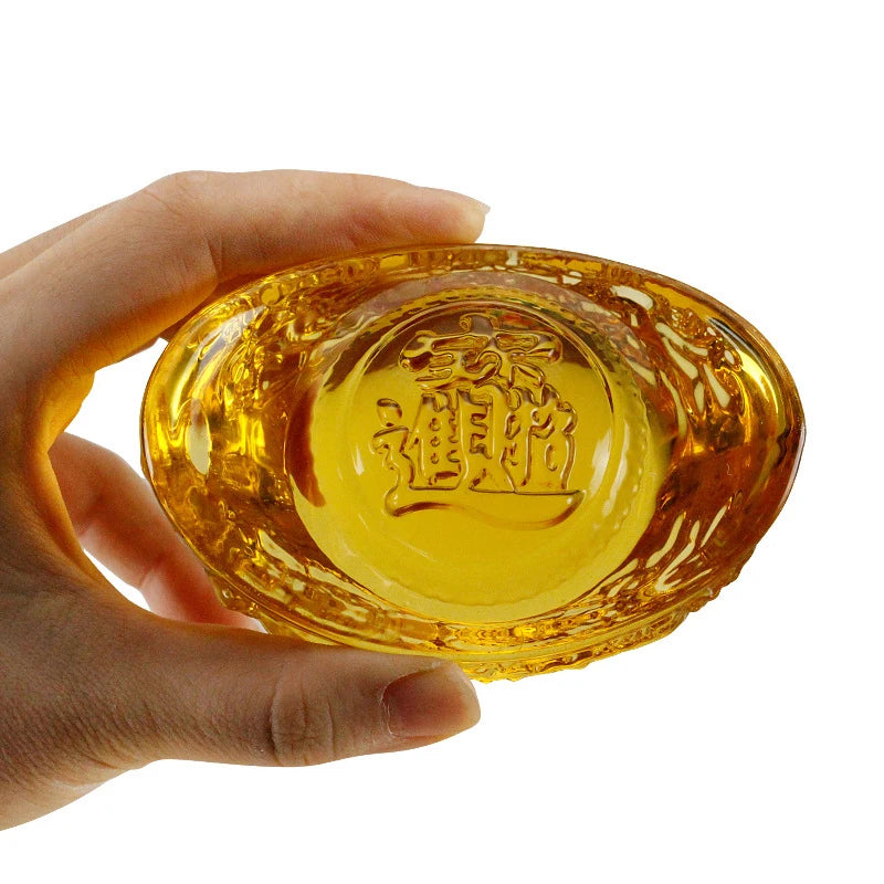 Golden Crystal Wealth Charm
