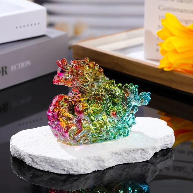 Lucky Crystal Dragon Figurine