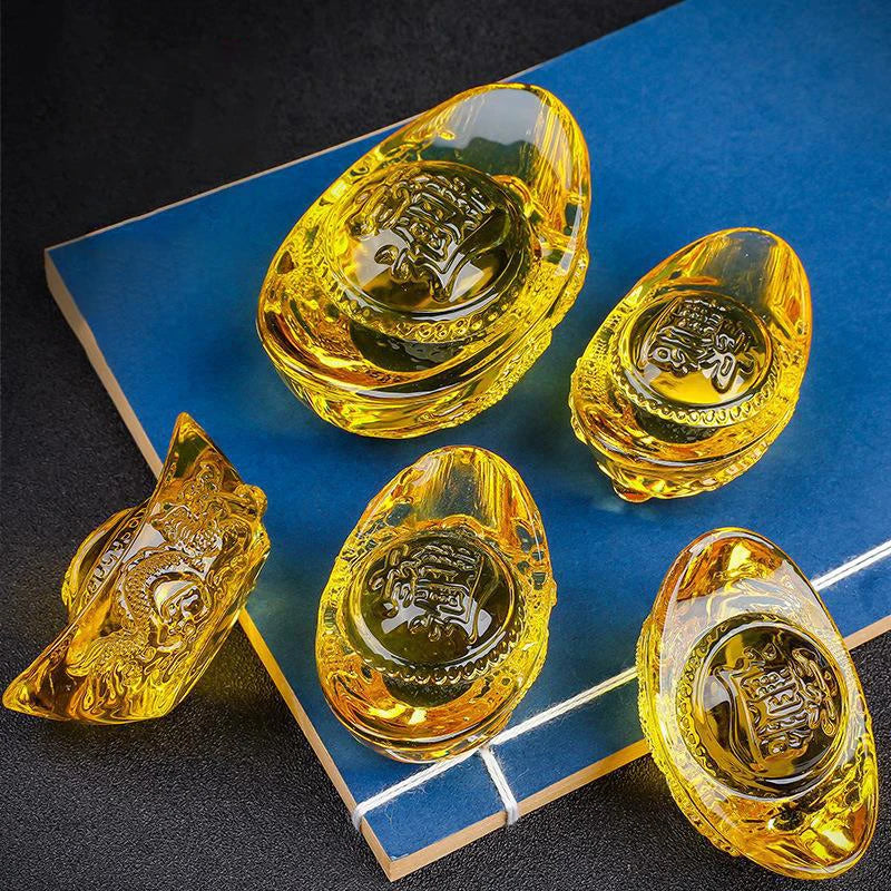Golden Crystal Wealth Charm