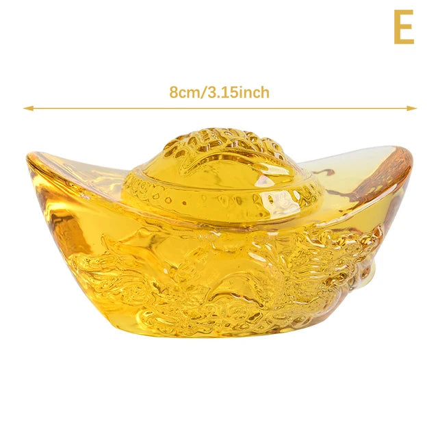 Golden Crystal Wealth Charm
