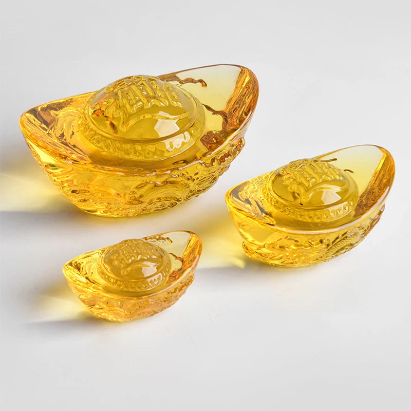 Golden Crystal Wealth Charm