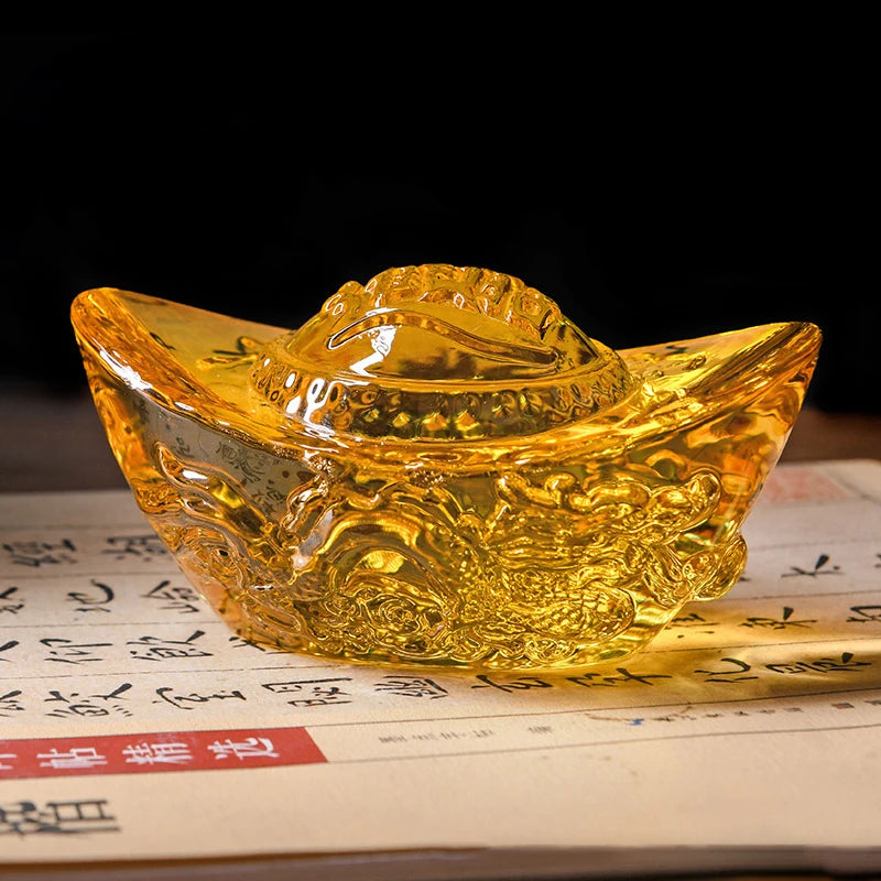 Golden Crystal Wealth Charm