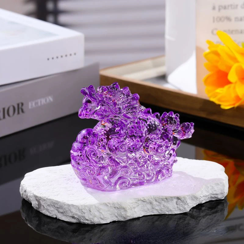 Lucky Crystal Dragon Figurine