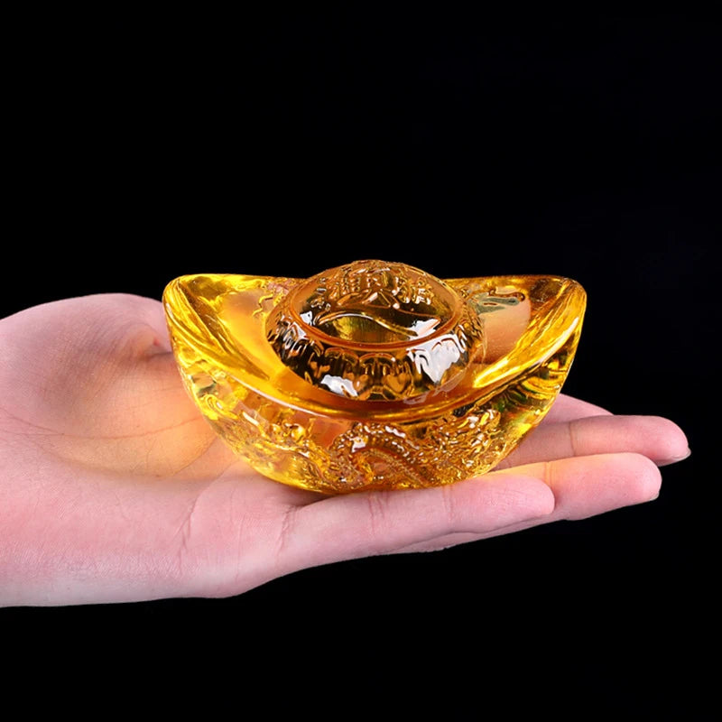Golden Crystal Wealth Charm