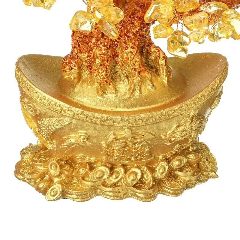 Golden Crystal Money Tree