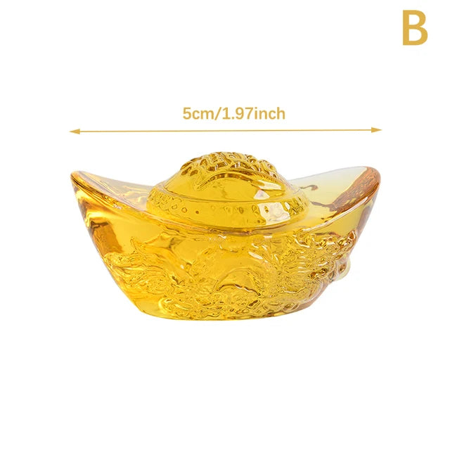 Golden Crystal Wealth Charm