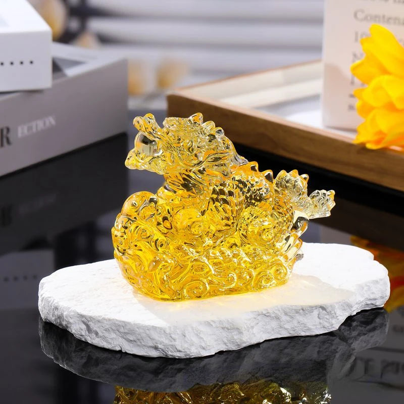 Lucky Crystal Dragon Figurine