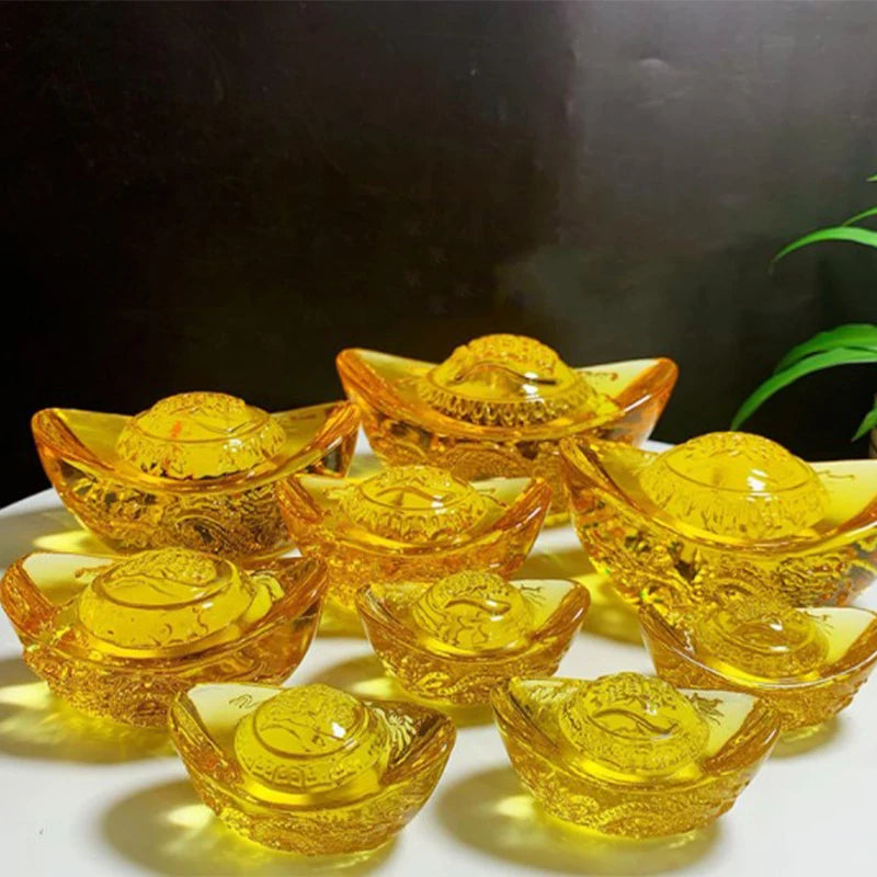 Golden Crystal Wealth Charm